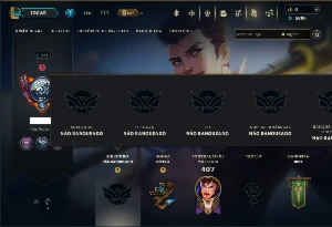 Unranked com 150 Champs e 225 Skins ( ADC / MID / TOP )