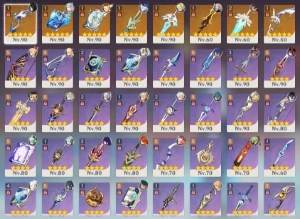 Conta Genshin AR60 24 Personagens T5 + 8 Armas T5