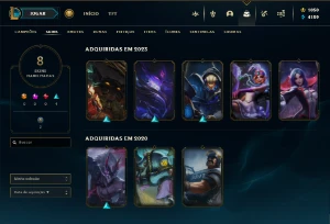 Conta LOL com Riot Graves e 1050 de rp 100% handlevel - League of Legends