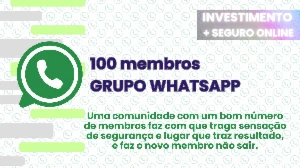 [Whatsapp Grupo] 100 Membros Números Reais - Não Cai