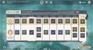 AR50-ALBEDO,EULA,RAIDEN,TUMULO,PASSE,BENÇÃO. - Genshin Impact