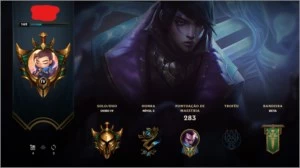 Conta de League of Legends gold IV com 56 skins LOL