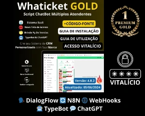 WhaTicket Gold-🗣️ DialogFlow 🔄 N8N 🌐 WebHooks 🤖 TypeBot - Outros