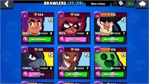 CONTA DE BRAWL STARS SUPER BARATA 11K DE TROFEUS