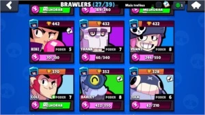 CONTA DE BRAWL STARS SUPER BARATA 11K DE TROFEUS