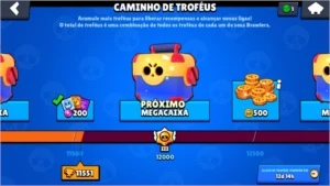 CONTA DE BRAWL STARS SUPER BARATA 11K DE TROFEUS