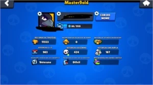 CONTA DE BRAWL STARS SUPER BARATA 11K DE TROFEUS