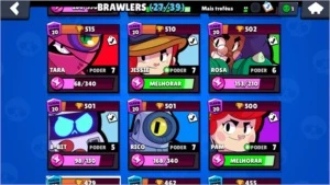 CONTA DE BRAWL STARS SUPER BARATA 11K DE TROFEUS