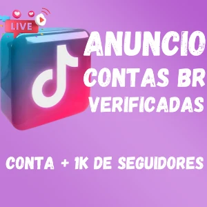 Contas tiktok +1k de seguidor pronta pra anunciar