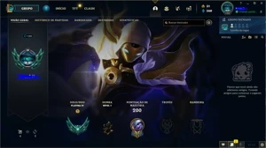 Conta platina 4 upada a mão - League of Legends LOL