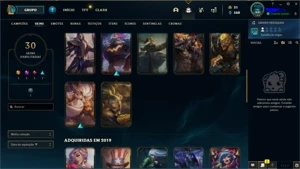 Conta platina 4 upada a mão - League of Legends LOL