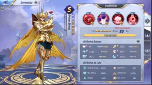 Conta Saint Seiya Awakening server 140 SSA