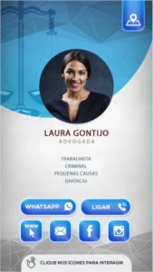 KIT com 20 Cartões de Visita Digitais - Assinaturas e Premium