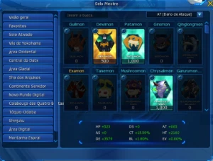 Conta com CM (Rank U) Bem Encaminhada - Digimon Masters Online DMO