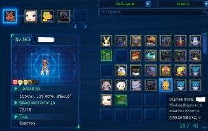 Conta com CM (Rank U) Bem Encaminhada - Digimon Masters Online DMO