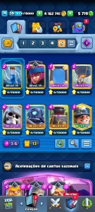 Conta Clash Royale 5720 gemas, troca de nick disponível