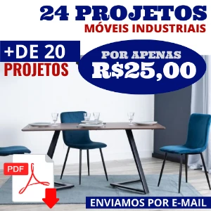 Móveis Industriais - Apostila Pdf Digital Para 24 Projetos - eBooks