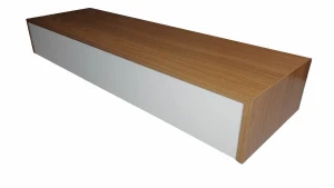 Aparador Freijó e Branco com Gaveta 85x40x15cm - Artesanato e Personalizados
