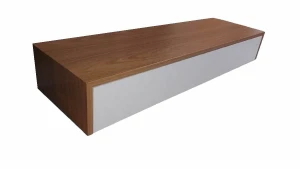 Aparador Freijó e Branco com Gaveta 85x40x15cm - Artesanato e Personalizados