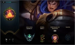 Conta Platina 4 - League of Legends LOL