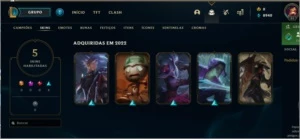 Conra lvl 31 unraked, 5 skins - League of Legends LOL