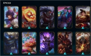 Conta league of legends, nível 217 com 127 skins LOL