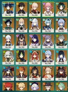 Ar 60 - Todos Os Personagens Do Jogo (Exceto Itto E Albedo) - Genshin Impact