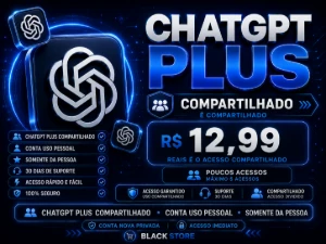 ChatGPT Plus 30 Dias Compartilhado Poucos Acessos max. 5! - Inteligência Artificial