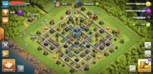 Clash Of Clans Cv 12, 90% Full, Com Skins E Level 140