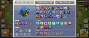 Clash Of Clans Cv 12, 90% Full, Com Skins E Level 140