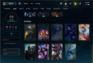 Conta Bronze 1 com 50 Champs e 20 Skins - League of Legends LOL