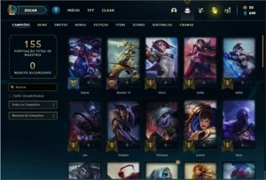 Conta Bronze 1 com 50 Champs e 20 Skins - League of Legends LOL