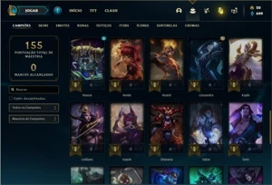 Conta Bronze 1 com 50 Champs e 20 Skins - League of Legends LOL