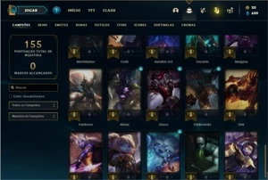Conta Bronze 1 com 50 Champs e 20 Skins - League of Legends LOL