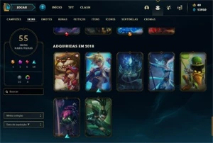 Conta Lol  61 skins, 100 campeões - League of Legends
