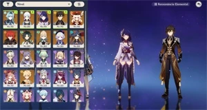 ENDGAME - AR56 - 12 Pers 5 Estrelas - 2 armas 5 Estrelas - Genshin Impact