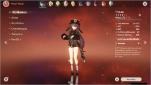 Hutao+Staff Of Homa ar36 - Genshin Impact