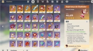 Hutao+Staff Of Homa ar36 - Genshin Impact
