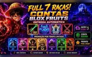 Lvl 2800 + God + Cdk + Sg + 7 Raças V4 Full Gear+Kitsune - Roblox