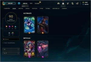 Conta LOL Level 200+    18K~EA    1400RP