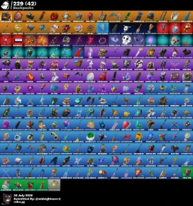 Fortnite conta com skins Raras