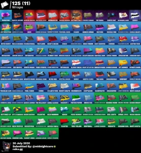 Fortnite conta com skins Raras