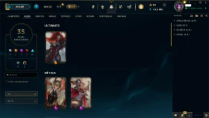 Conta League of Legends - Diamante 2 / 35 Skins LOL