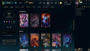 Conta League of Legends - Diamante 2 / 35 Skins LOL