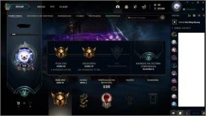 Conta League of Legends com 200 skins LOL