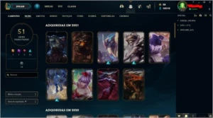 Conta diamante 2 - League of Legends LOL