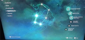 Conta genshin impact AR60! Vários personagens 5☆ com constel