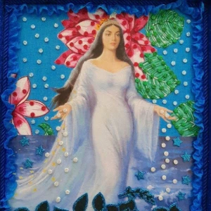 Estandarte de Santo - Iemanjá - Artesanato e Personalizados