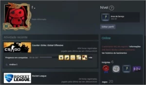 conta steam 7 anos de serviço com 17jogos, VAC BAN CSGO - Counter Strike