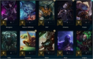 Conta Lol Platina 1 Mmr alto - League of Legends